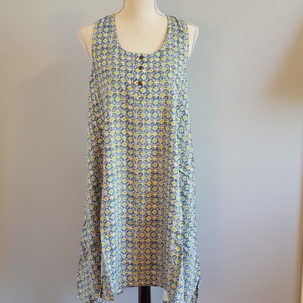Sold Out Mosaic Print Loose Fit Day Dress